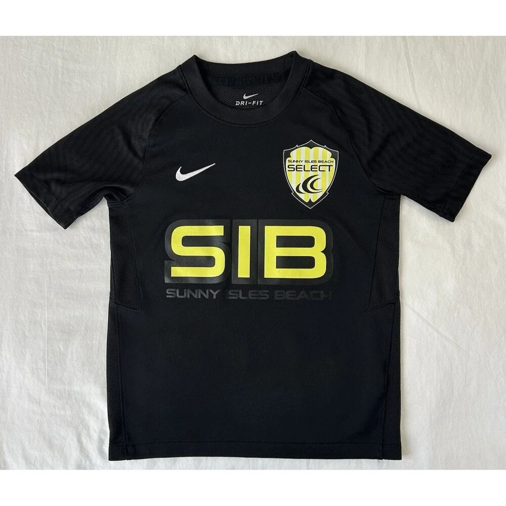 NWOT Nike Dri-FIT Strike 2 Soccer Jersey T-Shirt Youth S Black SIB Select